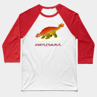 Illustration of ankylosaurus Baseball T-Shirt